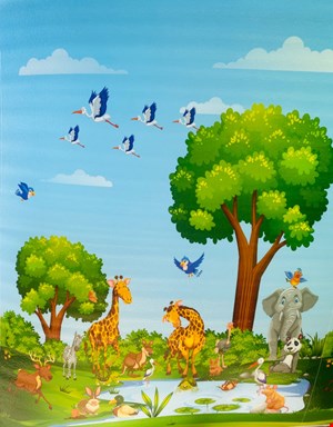 دیوارپوش طرح جنگل جدید