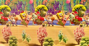 دیوارپوش طرح باب اسفنجی رول ۵۰ متری