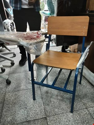 صندلی دسته دار چوبی قوس دار سنگین