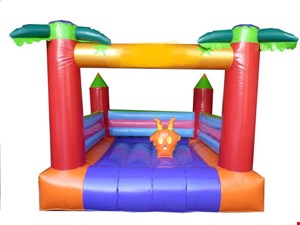 جامپینگ بادی پرشی با دیواره بادی و مانع طرح نخل