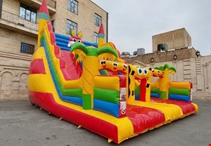 سرسره دو قلو پارک بادی باب اسفنجی